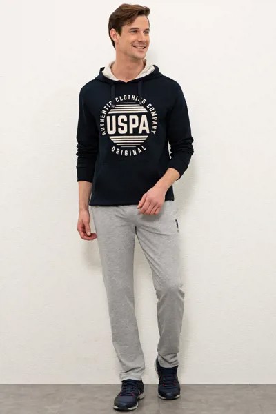 Спортивные брюки мужские U.S. POLO Assn. G081SZ0OP0OLEGIY021 серые M