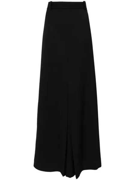 Victoria Beckham юбка макси со складками, черный