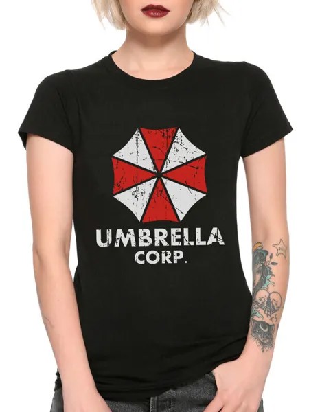 Футболка женская Dream Shirts Umbrella Corporation - Resident Evil 12 черная 3XL