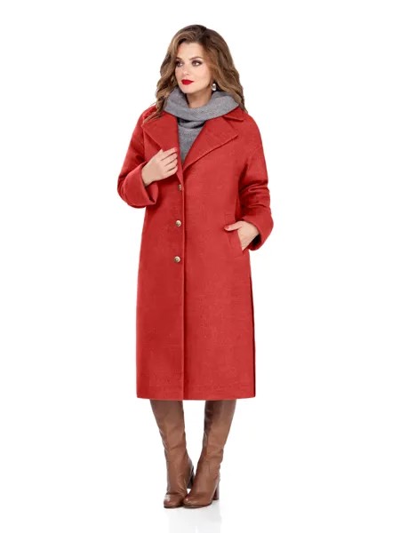 Пальто 246 красный