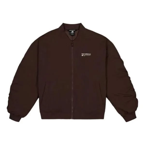 Куртка куртка-бомбер из плетеной ткани Linear Heritage New Balance, черный