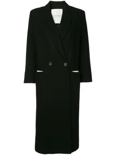 Walk Of Shame single breasted coat, черный