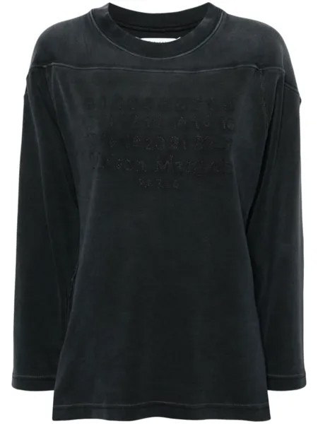 Maison Margiela толстовка с аппликацией, серый
