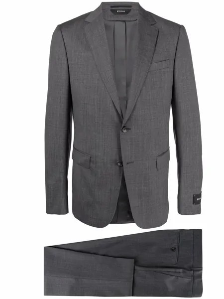 Z Zegna шерстяной костюм в клетку