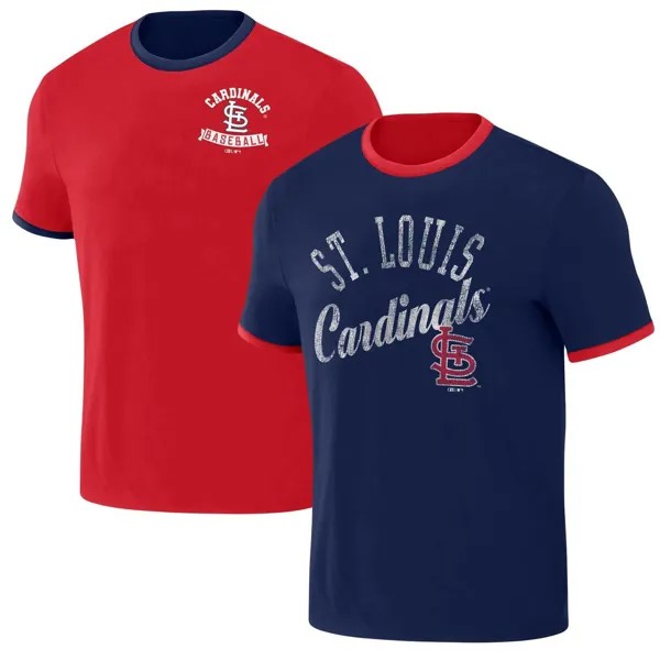 Мужская двусторонняя футболка Darius Rucker Collection от Fanatics красная/темно-синяя двусторонняя футболка St. Louis Cardinals