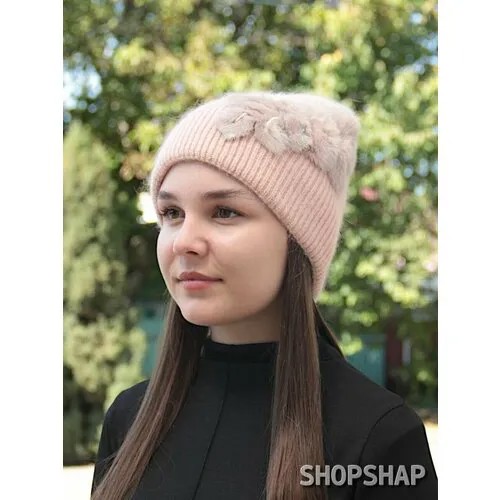 Шапка ShopShap Шапка Shopshap Йона, размер 58, розовый