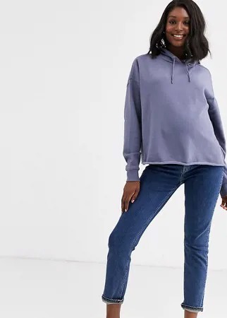Серое худи свободного кроя ASOS DESIGN Maternity-Серый