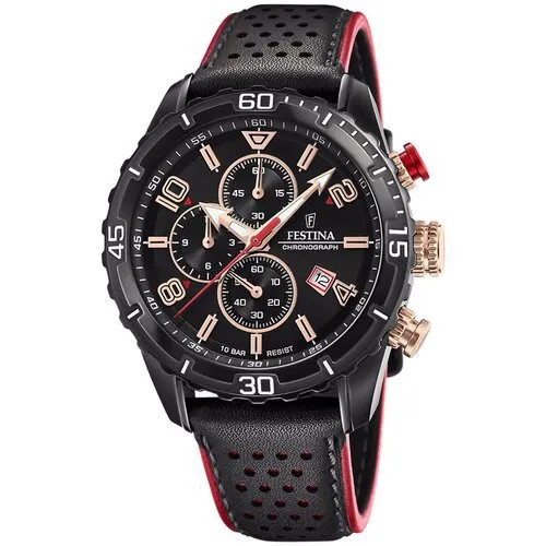 Наручные часы FESTINA Chrono Sport F20519/4, черный, красный