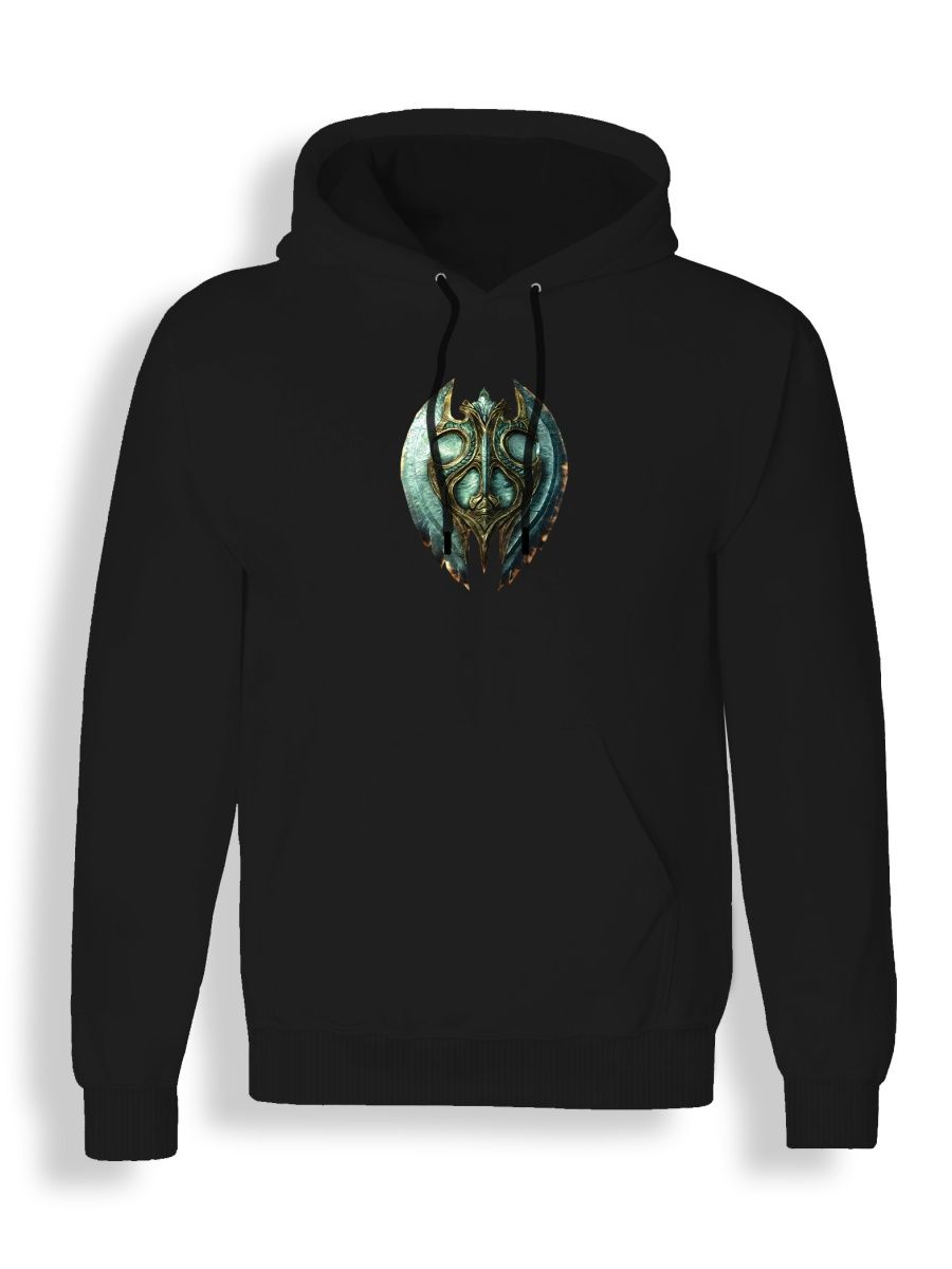 Худи унисекс СувенирShop The Elder Scrolls IV/Skyrim/Скайрим 19 черное 3XL
