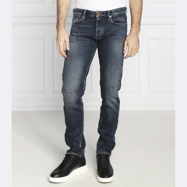 Джинсы узкого кроя j75 Emporio Armani, синий