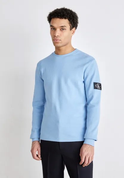 Вязаный свитер BADGE WAFFLE Calvin Klein Jeans, цвет dusk blue