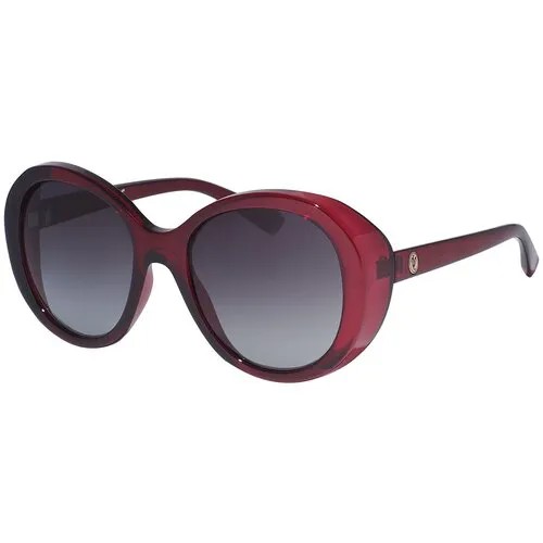 Солнцезащитные очки Valentin Yudashkin, оправа: пластик, градиентные, для женщин, бордовый