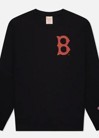 Мужская толстовка Champion Reverse Weave Boston Red Sox Crew Neck, цвет чёрный, размер L