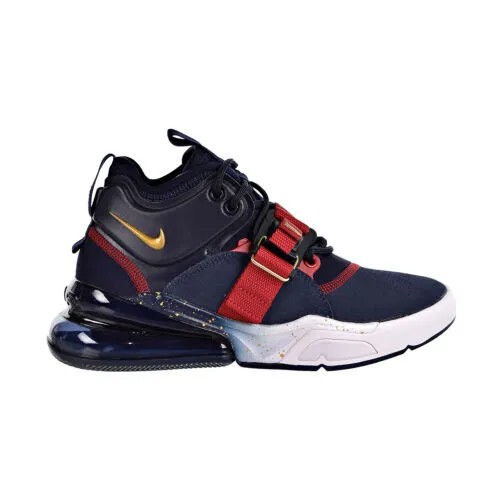 Кроссовки для детей Nike Air Force 270 Big Obsidian-Metalic Gold-Gym Red AJ8208-400