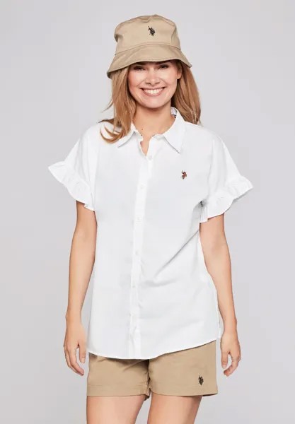 Блузка на пуговицах Claudia U.S. Polo Assn., белая