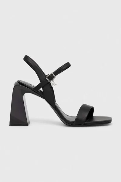 Кожаные сандалии ASTRA NOVA Karl Lagerfeld, черный