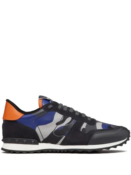Valentino Garavani кроссовки Rockrunner с камуфляжным принтом, черный