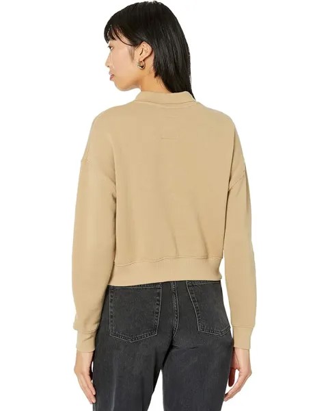 Поло Madewell Long Sleeve Polo, цвет Seed Khaki