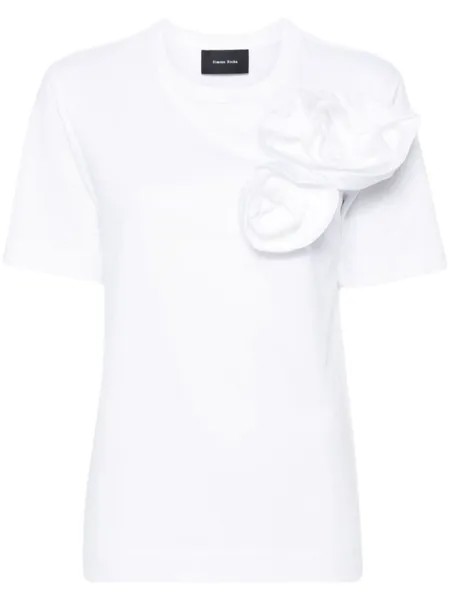 Simone Rocha футболка Pressed Rose, белый