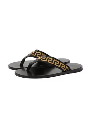 Комбинированные шлепанцы Versace