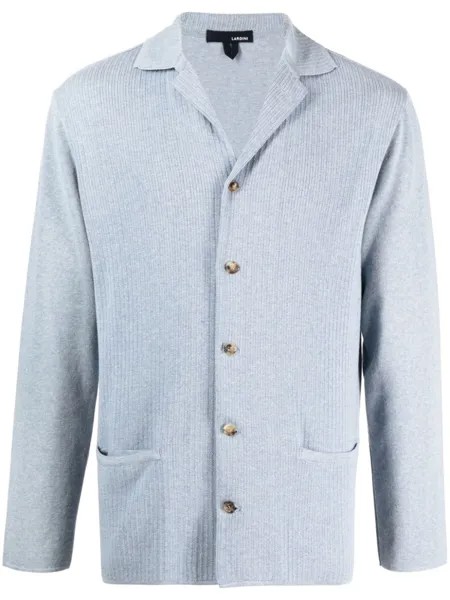 Рубашка в рубчик Lardini, синий