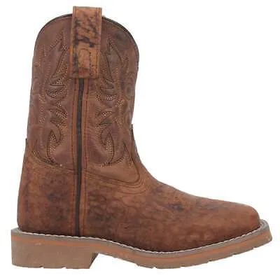 Ботинки Dan Post Durant Square Toe Cowboy Youth Boys Brown Casual Boots DPC2926-2