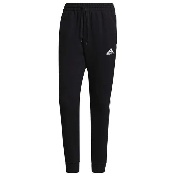 Брюки adidas Essentials Fleece Tapered Cuff 3-Stripes, черный