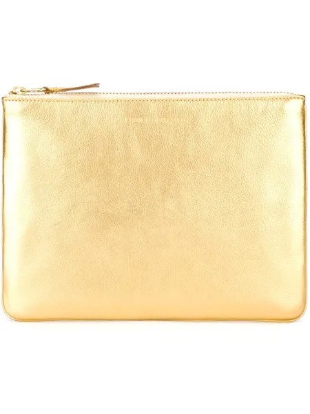 Comme Des Garçons Wallet кошелек с эффектом металлик