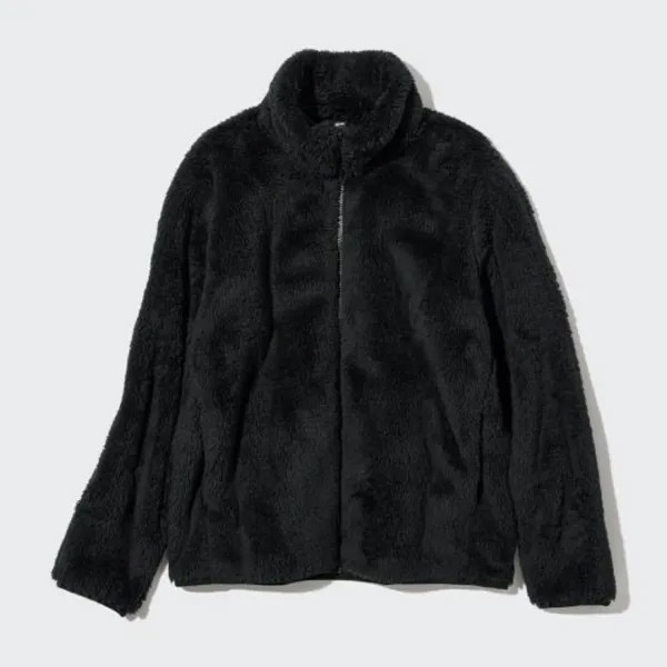Куртка Uniqlo Fluffy Fleece, черный