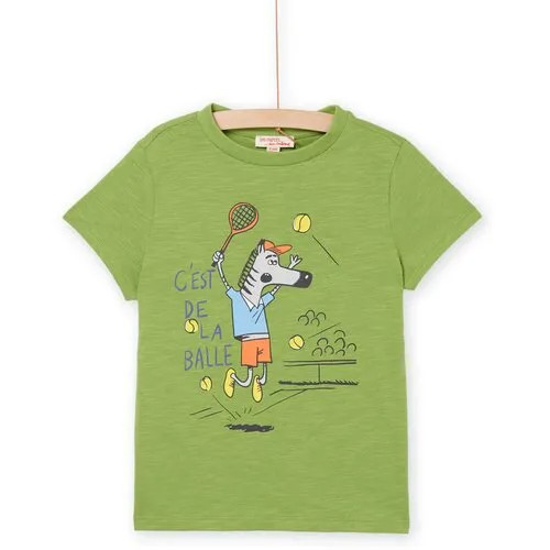 Футболка DPAM, хлопок, размер 5 лет, зеленый
