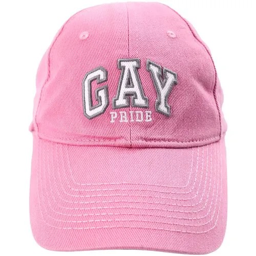 Balenciaga Розовая кепка с вышивкой GAY L