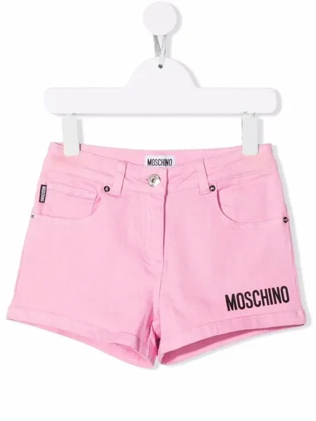 Moschino Kids шорты с логотипом