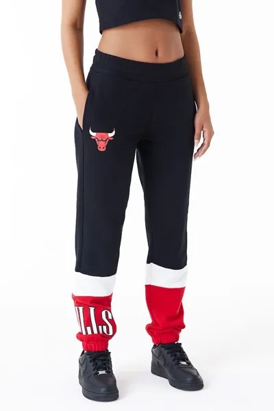 Спортивные штаны НБА с высокой талией Chicago Bulls New Era, красный