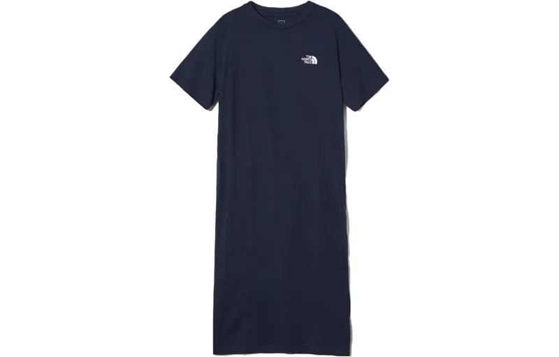Платье с короткими рукавами женское синее The North Face