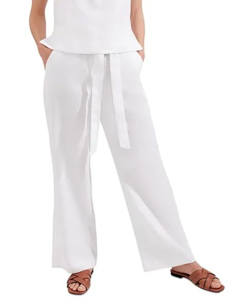Льняные брюки Jacqui HOBBS LONDON, цвет White