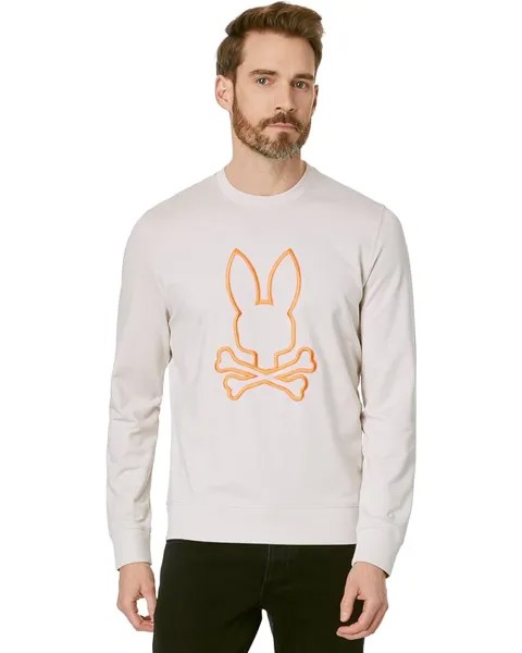 Толстовка Psycho Bunny Floyd Micro French Terry, цвет Natural Linen