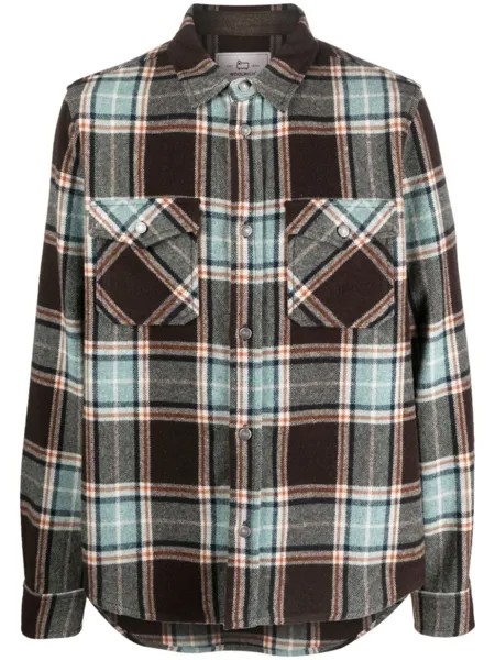 Woolrich рубашка Alaskan Melton в клетку, коричневый
