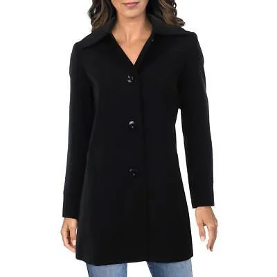 Галерея Женское черное нарядное пальто с капюшоном Верхняя одежда Petites PP BHFO 9351