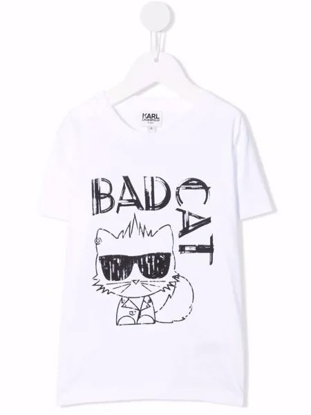 Karl Lagerfeld Kids футболка Bad Cat с короткими рукавами