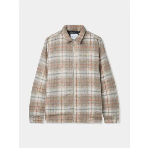 Куртка-рубашка Butter Goods Plaid Flannel Zip, размер L, бежевый