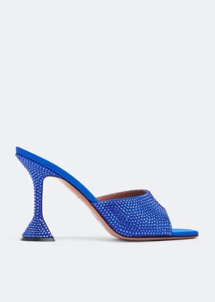Мюли AMINA MUADDI Lupita crystal mules, синий