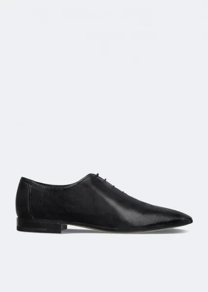 Оксфорды BERLUTI Lorenzo Kangaroo oxford shoes, черный