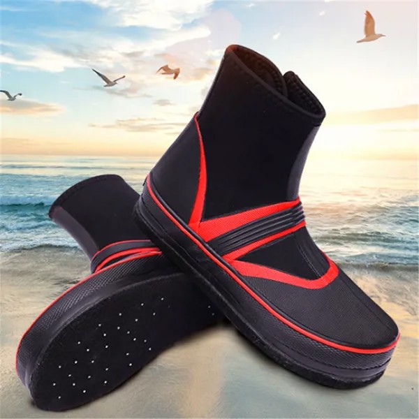 Уличные мужские ботинки унисекс для рыбалки нахлыстом, дышащие водонепроницаемые фетровые Нескользящие ботинки с шипами