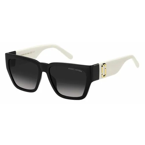 Солнцезащитные очки MARC JACOBS MARC 646/S 80S 9O, прямоугольные, оправа: пластик, для женщин, белый