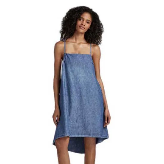 Короткое платье G-Star Para Simple Sleeveless, синий