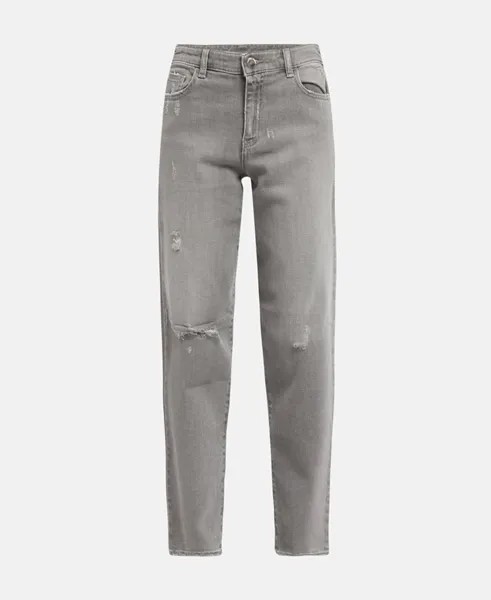 Прямые джинсы Emporio Armani, темно-серый
