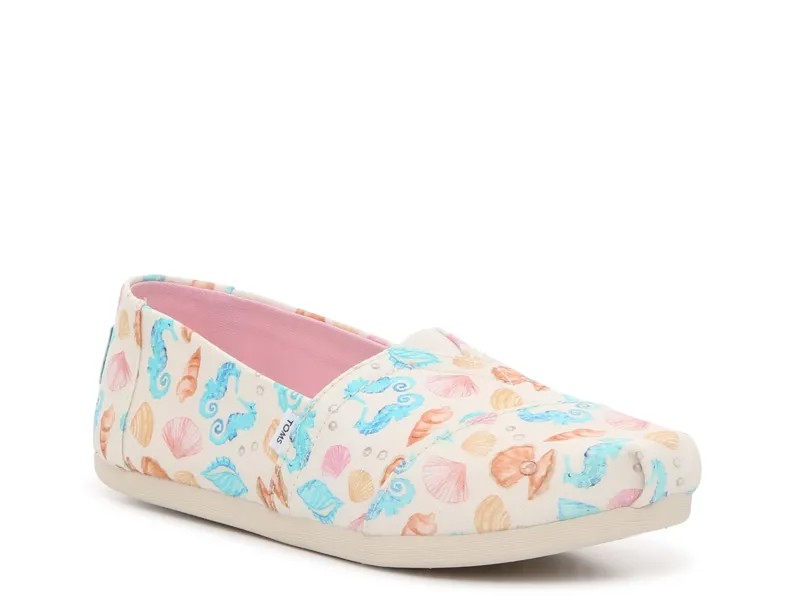 Слипоны женские Toms Cloudbound Alpargata с принтом, белый