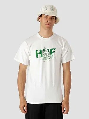 Футболка HUF Green Buddy In Da Couch, мужская белая зеленая спортивная футболка, повседневный топ