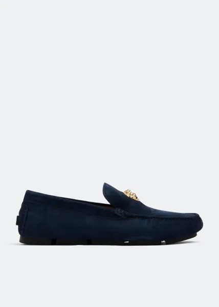 Лоферы VERSACE La Medusa driving loafers, синий