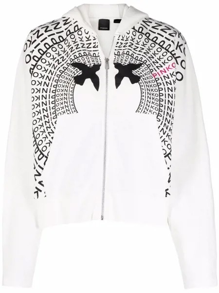 PINKO худи с длинными рукавами и логотипом